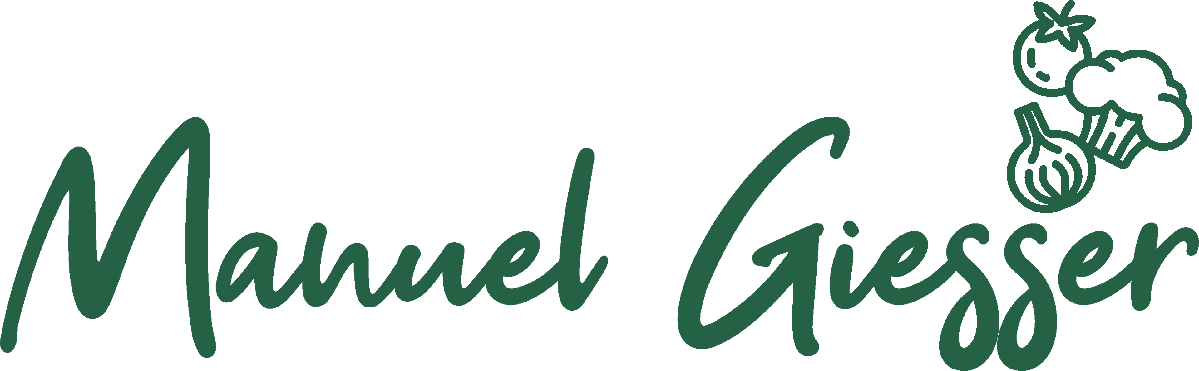 Logo Manuel Giesser Dunkel Grün Gemüse